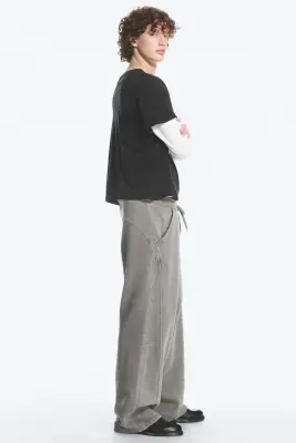 Pantalon de jogging décontracté - Gris délavé — photo 4