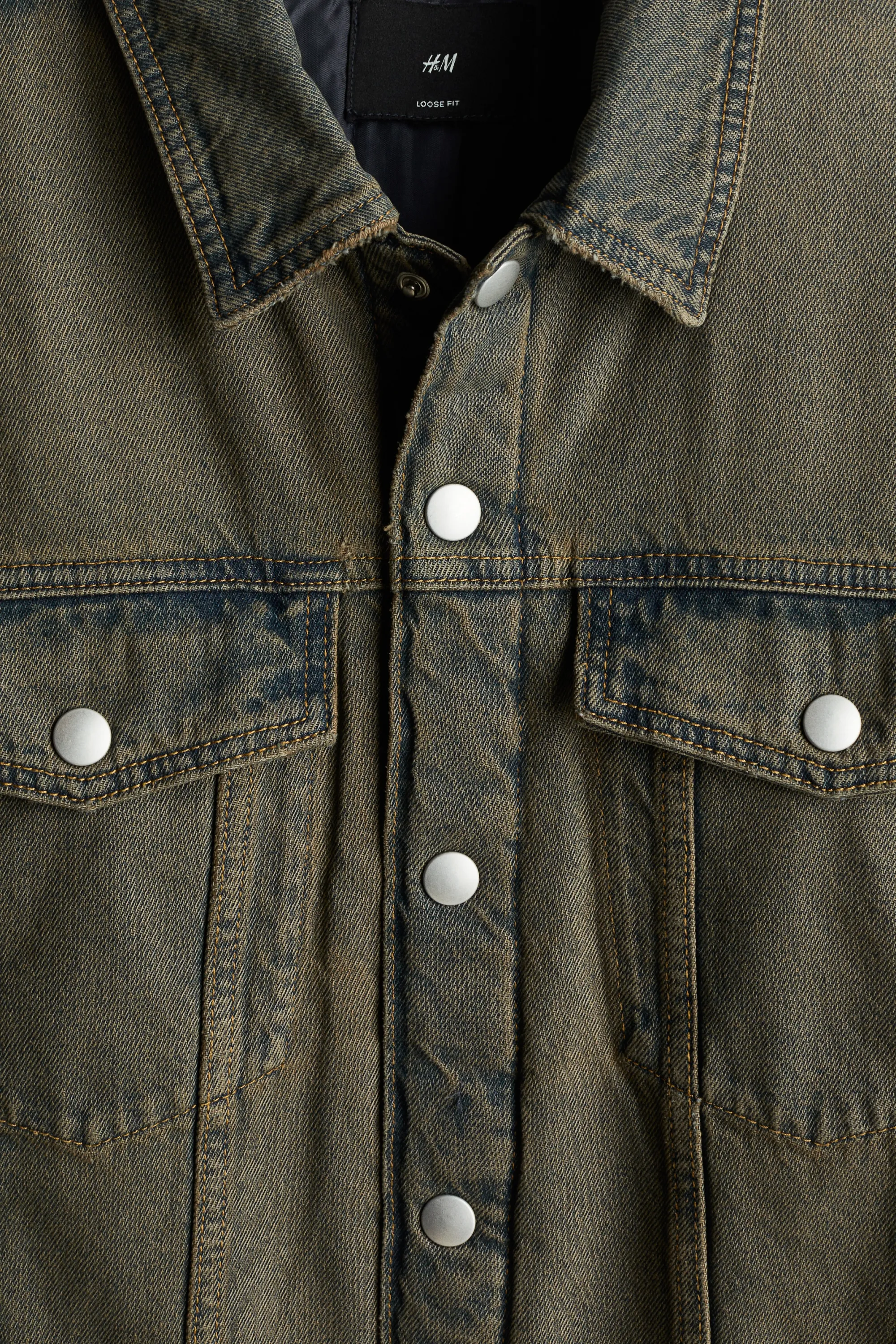 Veste Loose Fit en denim - Bleu-beige denim