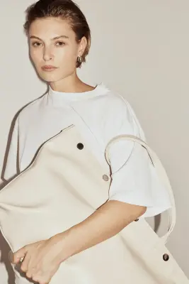 T-shirt loose - Blanc — photo 2