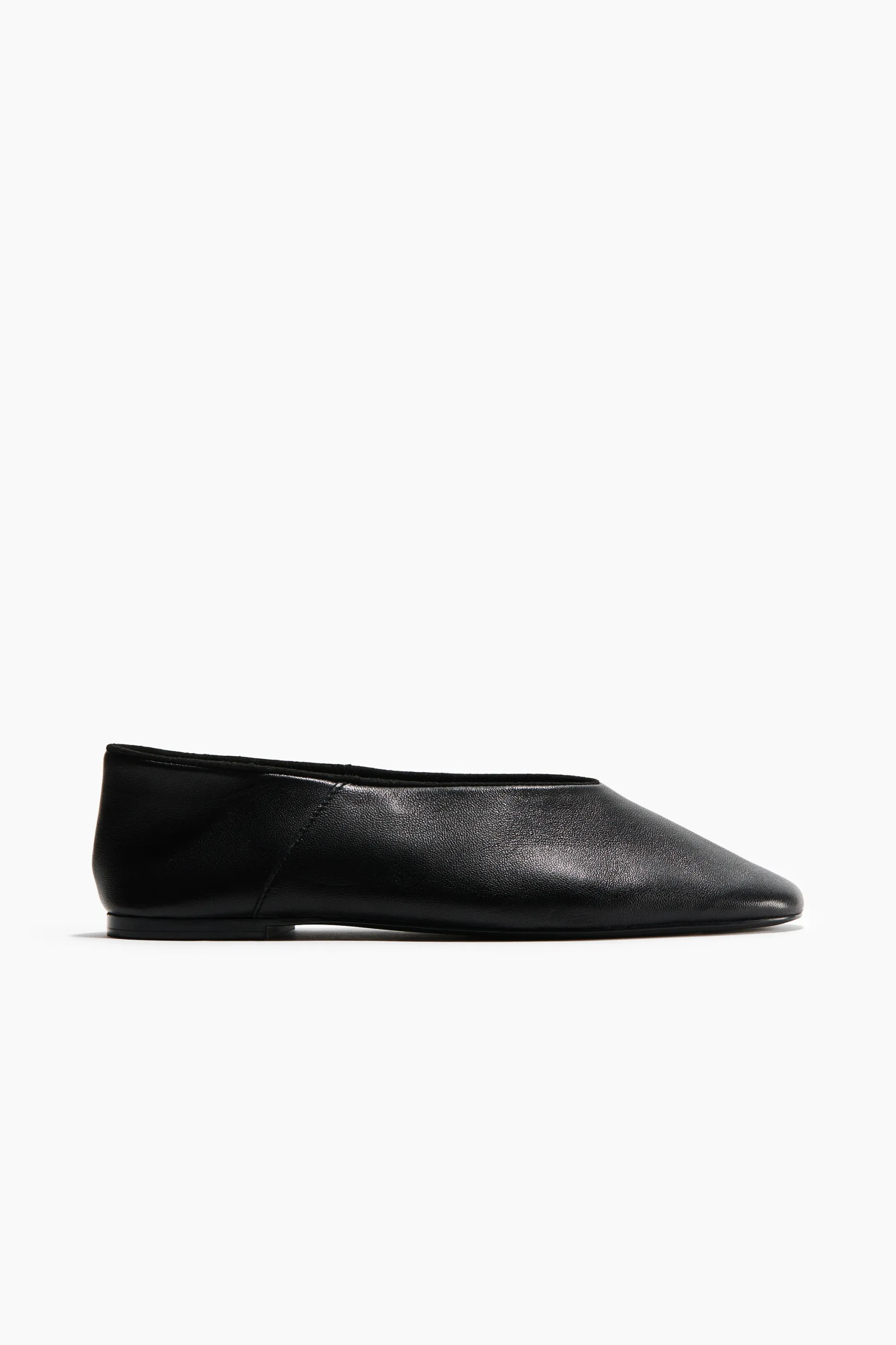 Ballerines en cuir - Noir