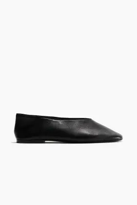 Ballerines en cuir - Noir — photo 1