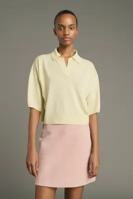 PULL ELTON JAUNE PÂLE — photo 1