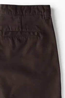 Chino Relaxed Fit en coton - Marron foncé — photo 5