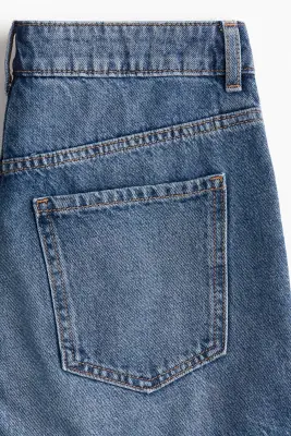 Short High Rise en denim - Bleu denim — photo 2