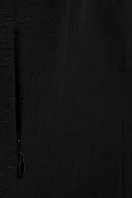 Mini-robe en sergé sans manches - Noir — photo 3