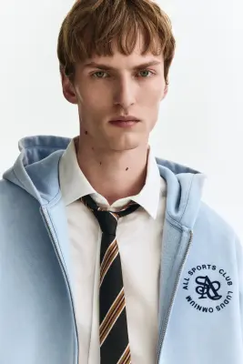 Veste à capuche zippée Loose Fit - Bleu clair/All Sports Club — photo 1