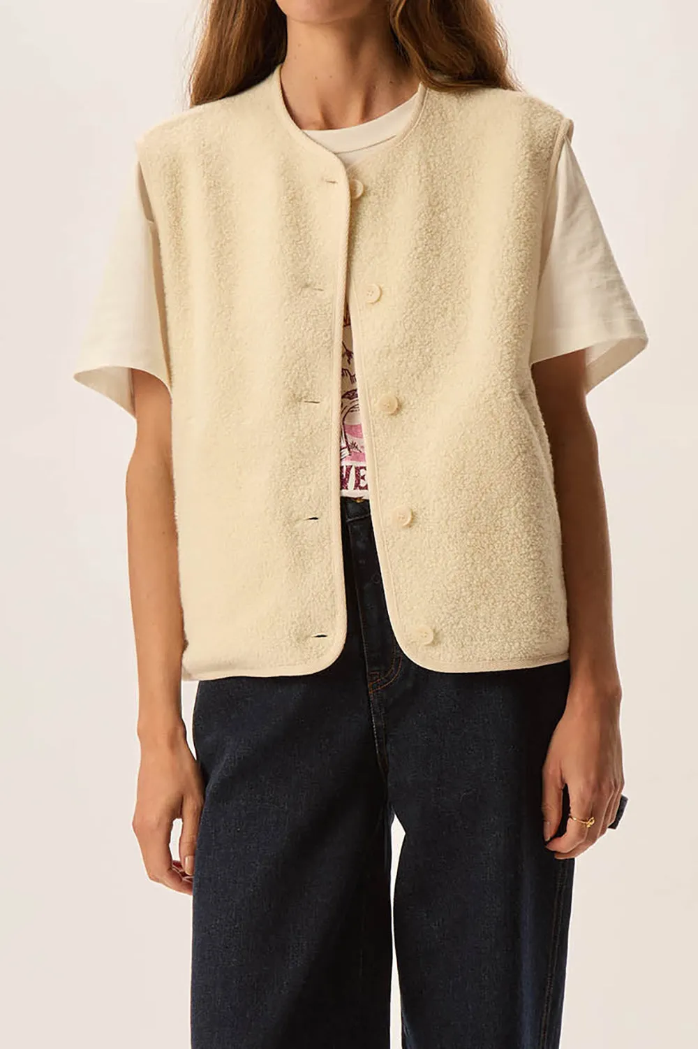 Veste maille Zlata Creme