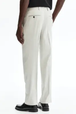 Pantalon de costume Regular Fit en lin mélangé - Beige clair — photo 3