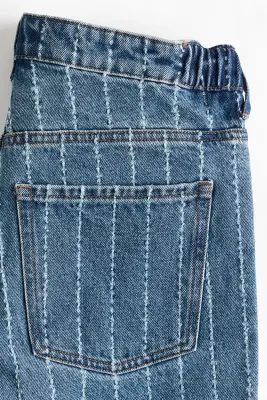 MAMA Wide Low Waist Jeans - Bleu denim/rayé — photo 5