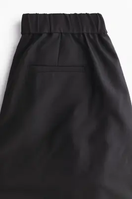 Jupe-culotte à pinces - Noir — photo 5