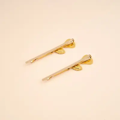 Duo de barrettes fines Roses Coucou Suzette — photo 4