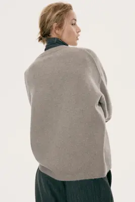 Pull oversize - Taupe — photo 3