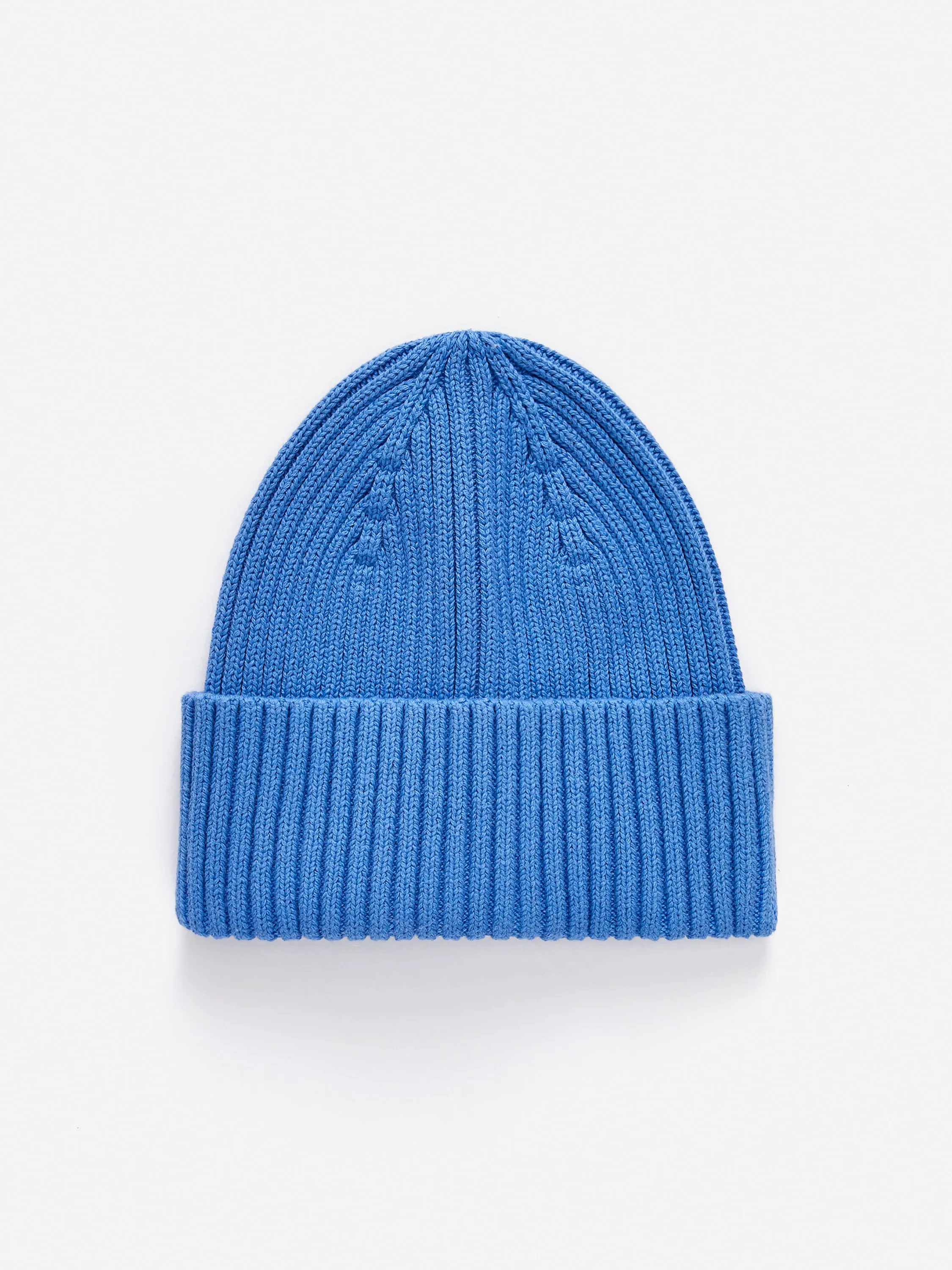 Bonnet en tricot côtelé - Bleu