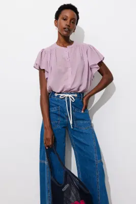 Chemise en cotonnade unie — photo 2
