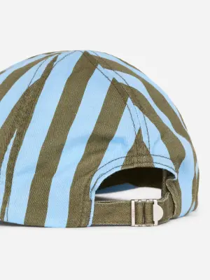 Casquette en coton lavé - Vert/Bleu — photo 2