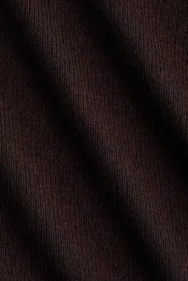 Robe asymétrique en jersey - Marron foncé — photo 4