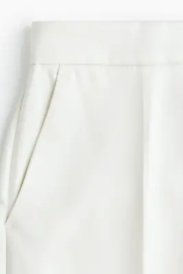 Pantalon large - Blanc — photo 5