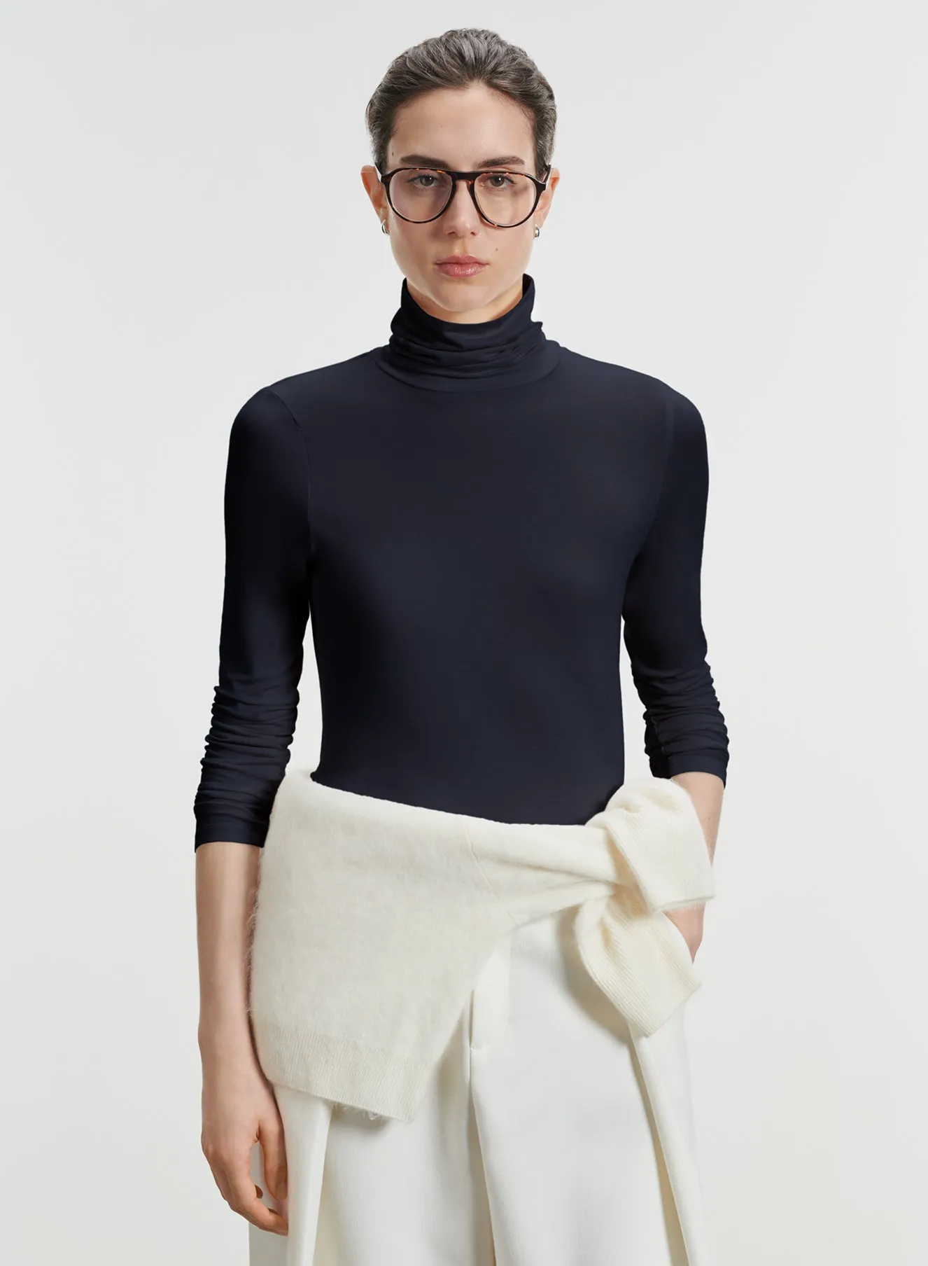 T-shirt en viscose et élasthanne