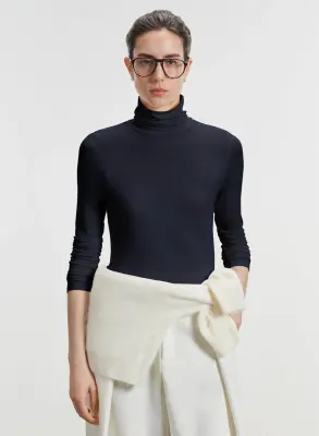 T-shirt en viscose et élasthanne