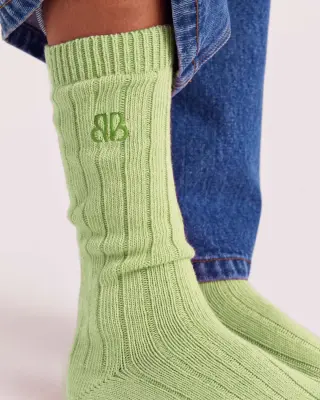 Chaussettes Félice vert sauge — photo 1