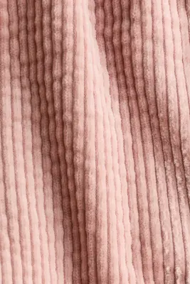 Pantalon en velours de coton côtelé - Rose ancien clair — photo 3
