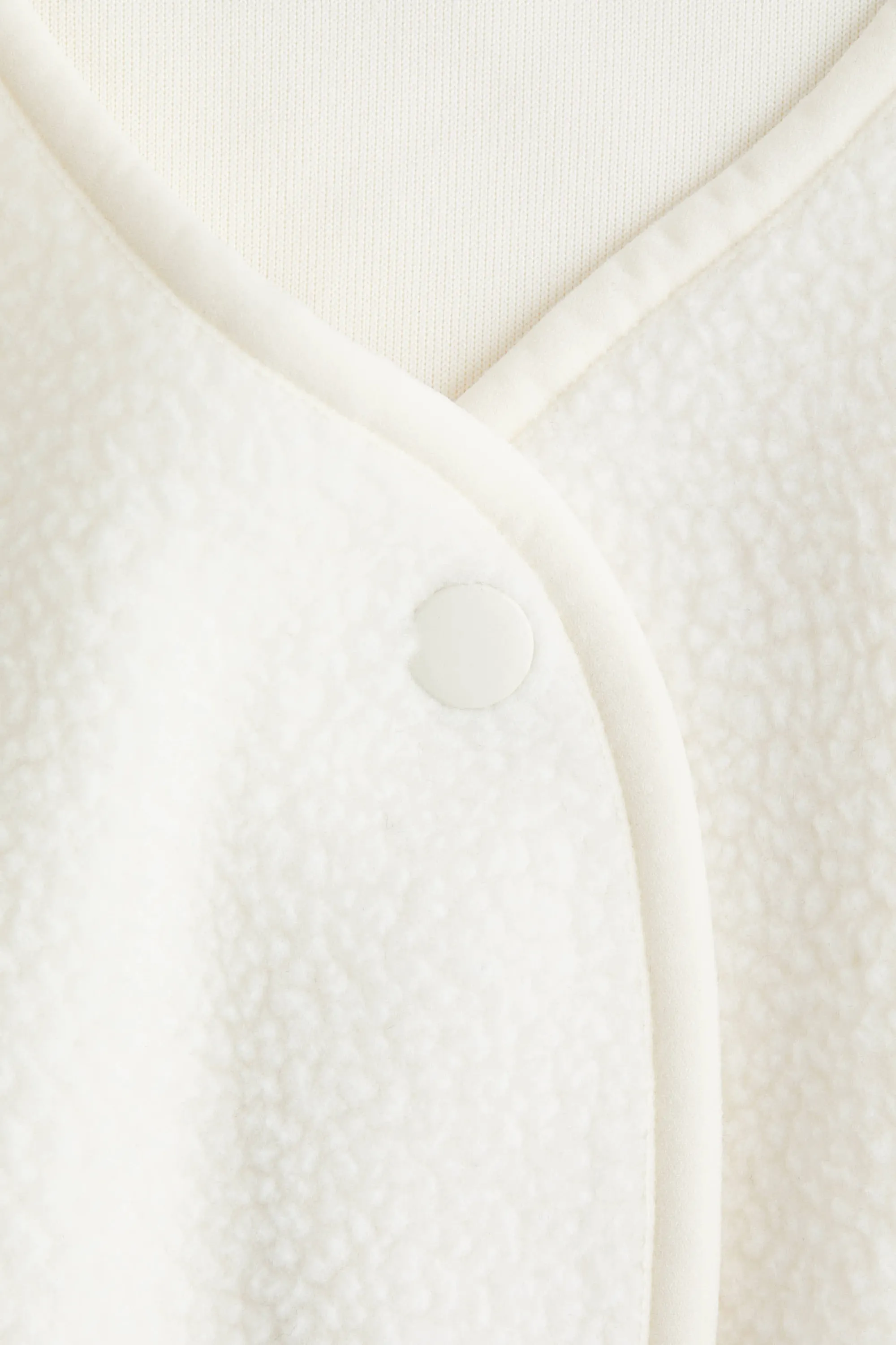 Veste sans manches en tissu Teddy bear - Blanc