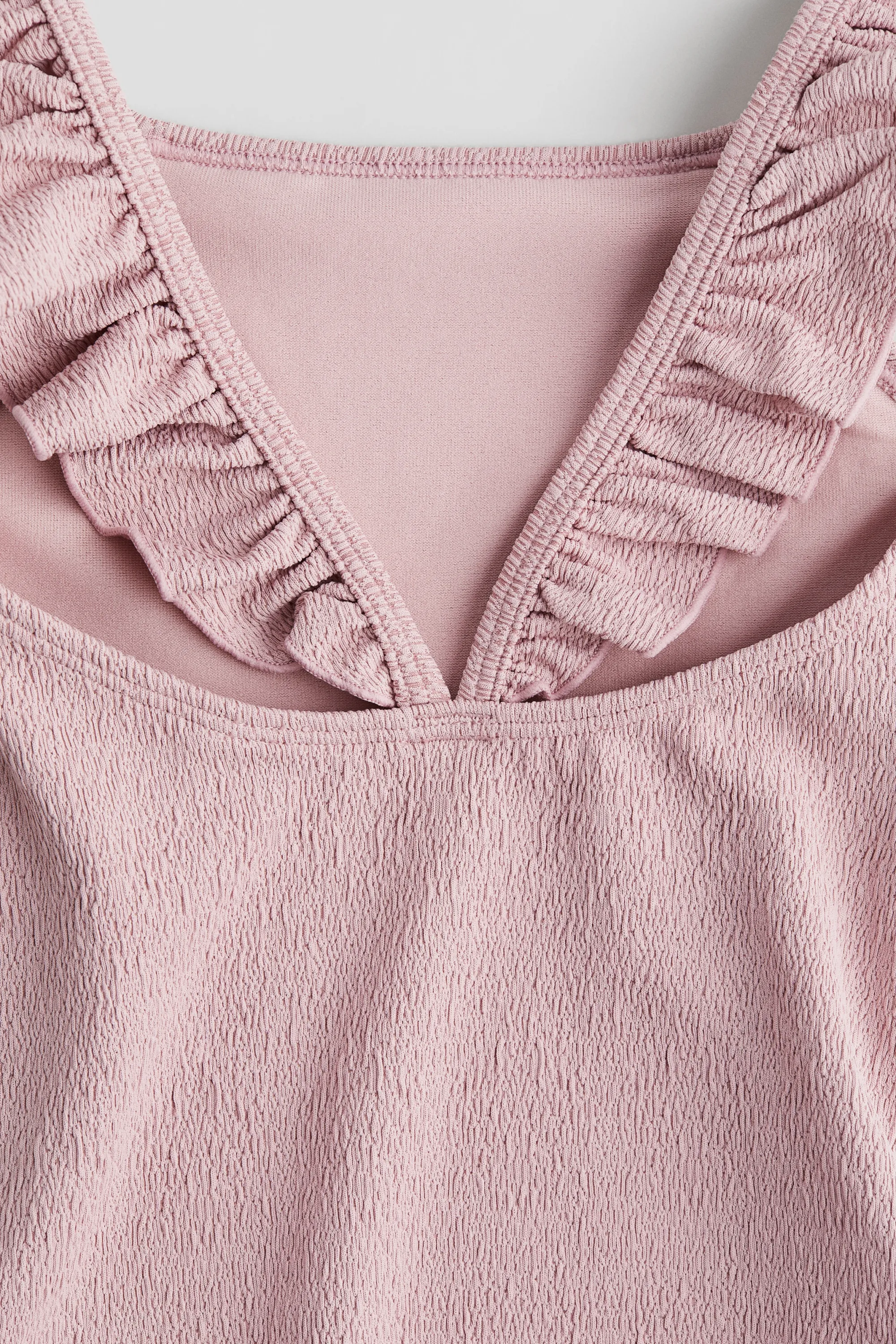 Maillot de bain texturé - Rose ancien