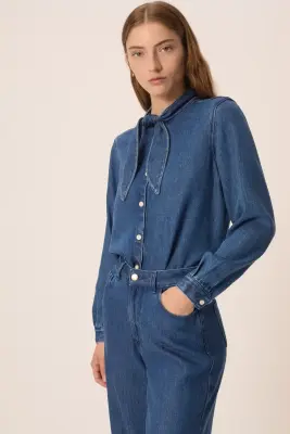 Blouse Lenora Middle Blue — photo 5