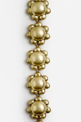 Collier fleur épais - Doré — photo 1