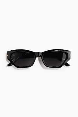 Lunettes de soleil cat-eye - Noir — photo 2