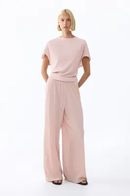 Top froissé - Rose ancien clair — photo 1