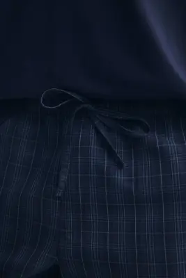 T-shirt et pantalon de pyjama - Bleu marine — photo 2