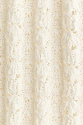 Robe de plage en maille pointelle - Crème — photo 4