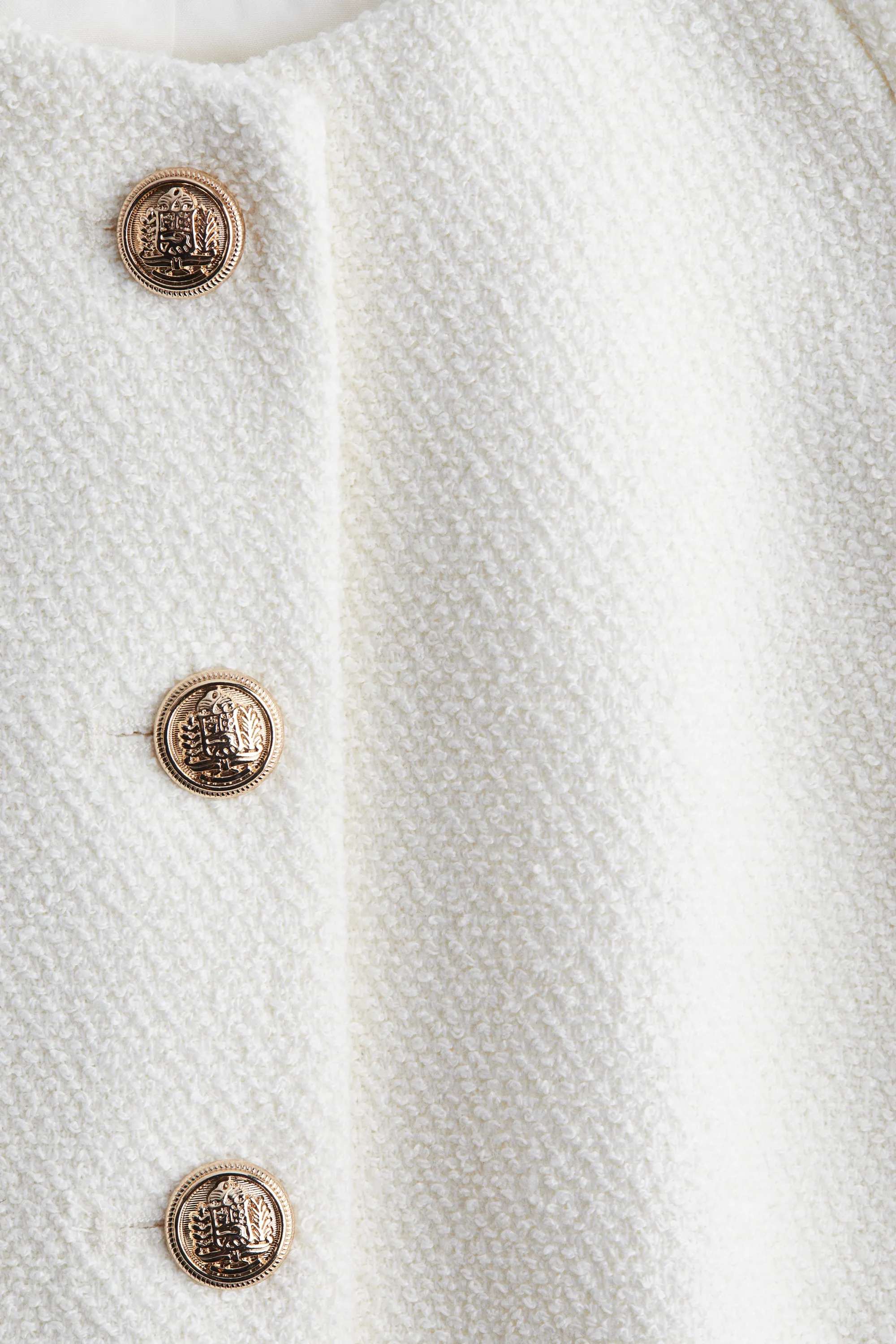 Top à boutons - Blanc