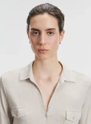 Chemise en viscose et élasthanne — photo 3