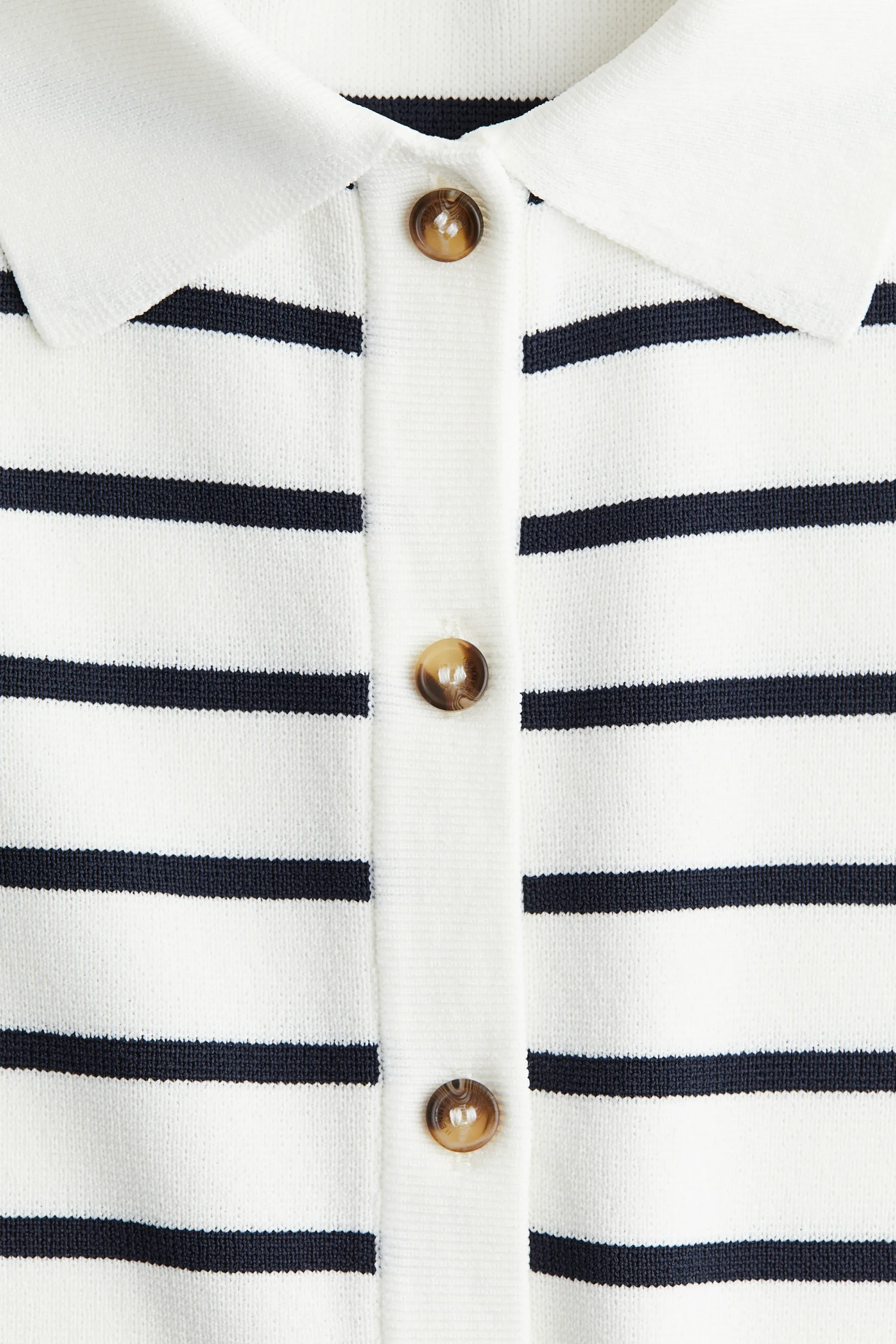 Robe en maille fine - Blanc/rayé