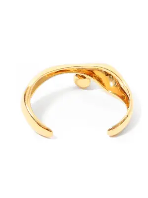 Bracelet DARCEY en laiton doré et perle blanc ivoire Prix boutique 450€ — photo 3