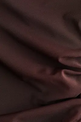 Top asymétrique à effet drapé - Marron foncé — photo 4