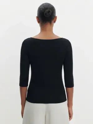 T-shirt en viscose et élasthanne — photo 2