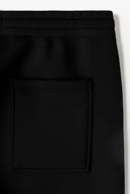 Pantalon jogger barrel Relaxed Fit en scuba - Noir — photo 5