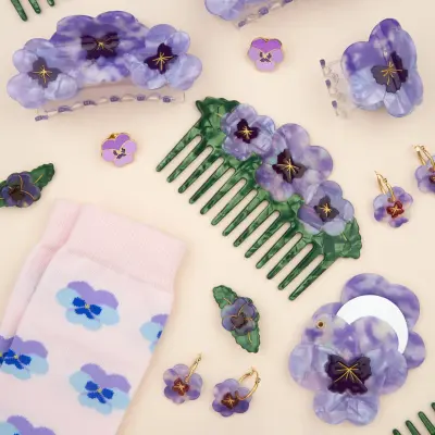 B.O Pensée mauve Coucou Suzette — photo 3