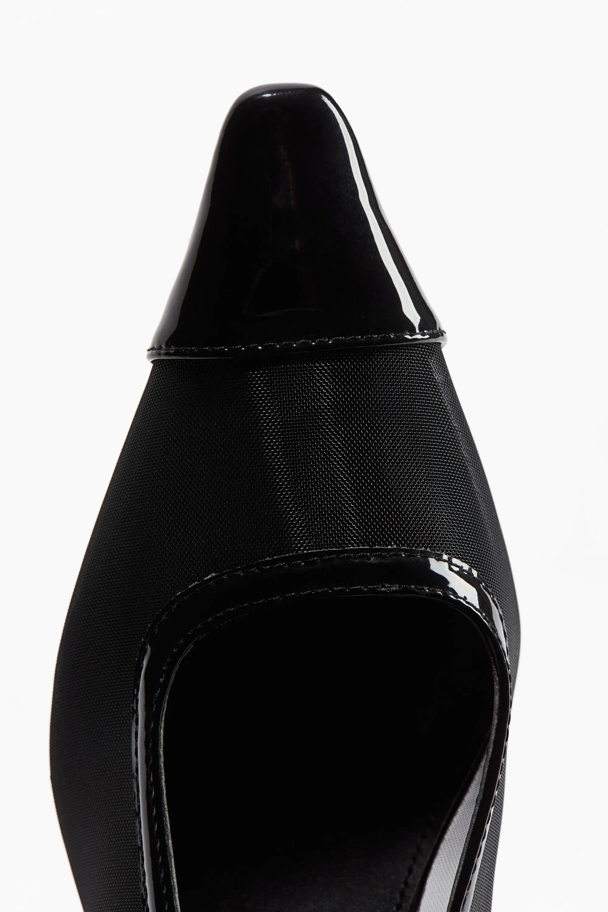 Escarpins en mesh avec bride arrière - Noir