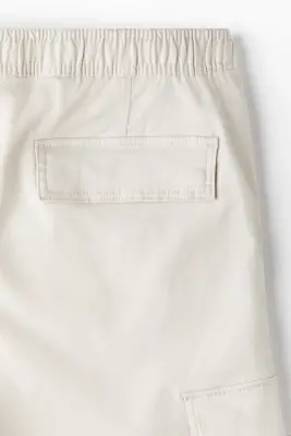 Pantalon cargo Slim Fit - Beige clair — photo 5