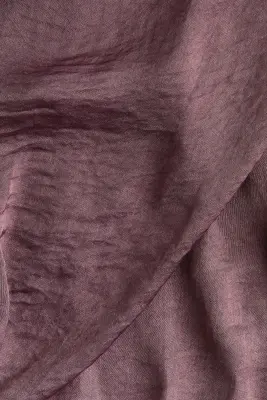 Robe en satin à effet drapé - Violet foncé — photo 4