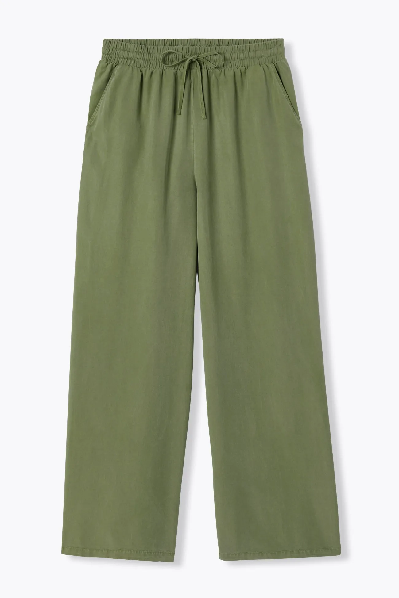Pantalon large en lyocell