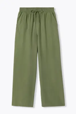 Pantalon large en lyocell