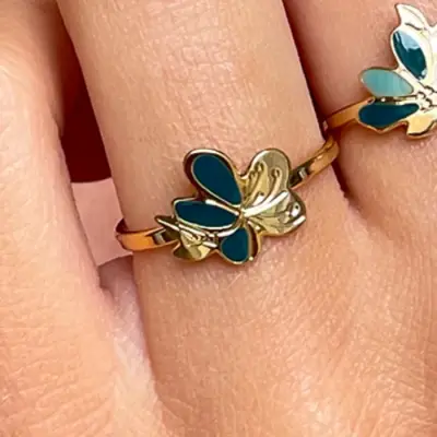 Bague Nymphea Emeraude — photo 2