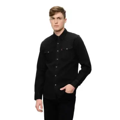 LEVIS CHEMISE BARSTOW WESTERN Noir — photo 1