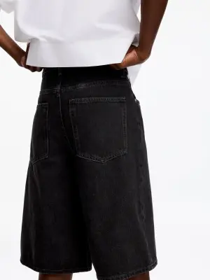 Short long en jean - Noir — photo 2