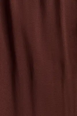 Pantalon large avec taille élastique - Marron — photo 4